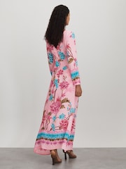 Raishma Silk Long Sleeve Maxi Dress - Image 4 of 5