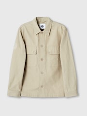 Pretty Green Stone Libertine 100% Cotton Overshirt - Image 3 of 3