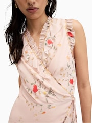 AllSaints Pink Ari Kora Dress - Image 2 of 7