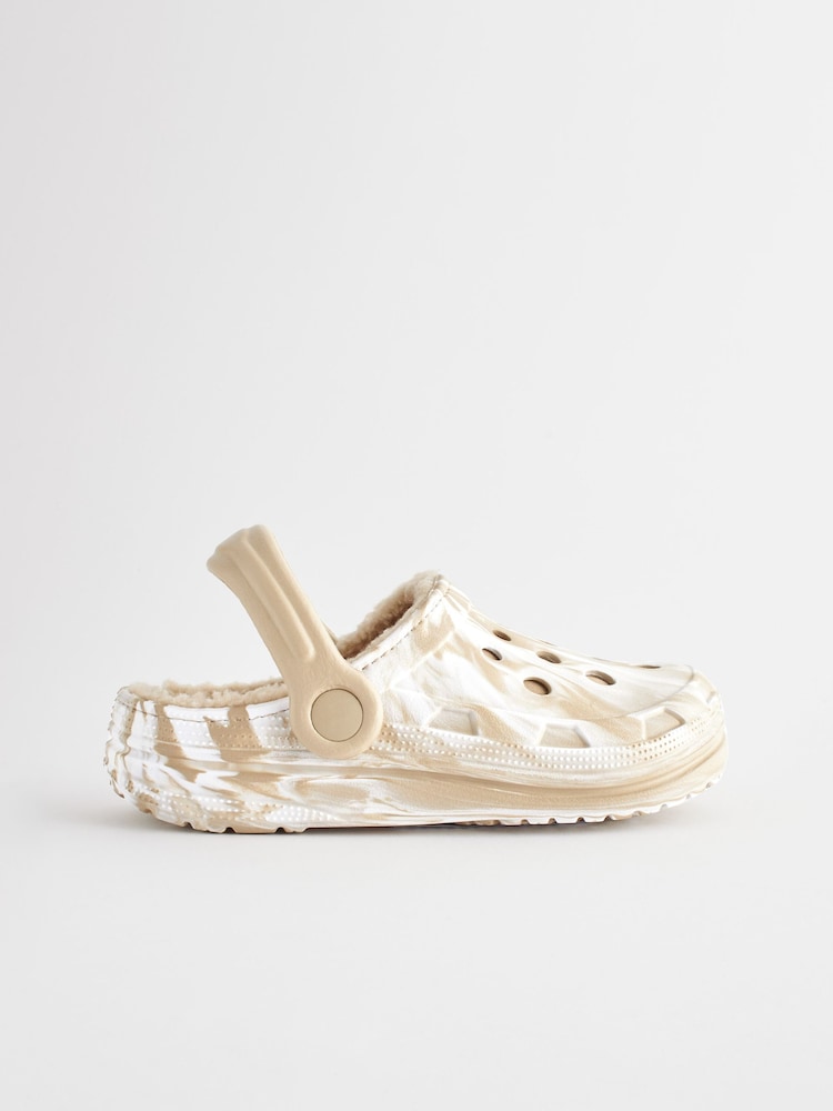 Neutral Marble Slippers Clogs - Image 2 of 5