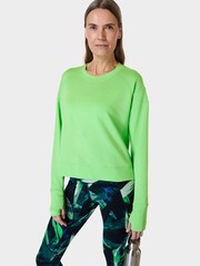 Sweaty Betty Zest Green After Class Crop Sweatshirt - Image 1 of 7