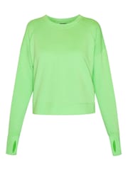 Sweaty Betty Zest Green After Class Crop Sweatshirt - Image 7 of 7