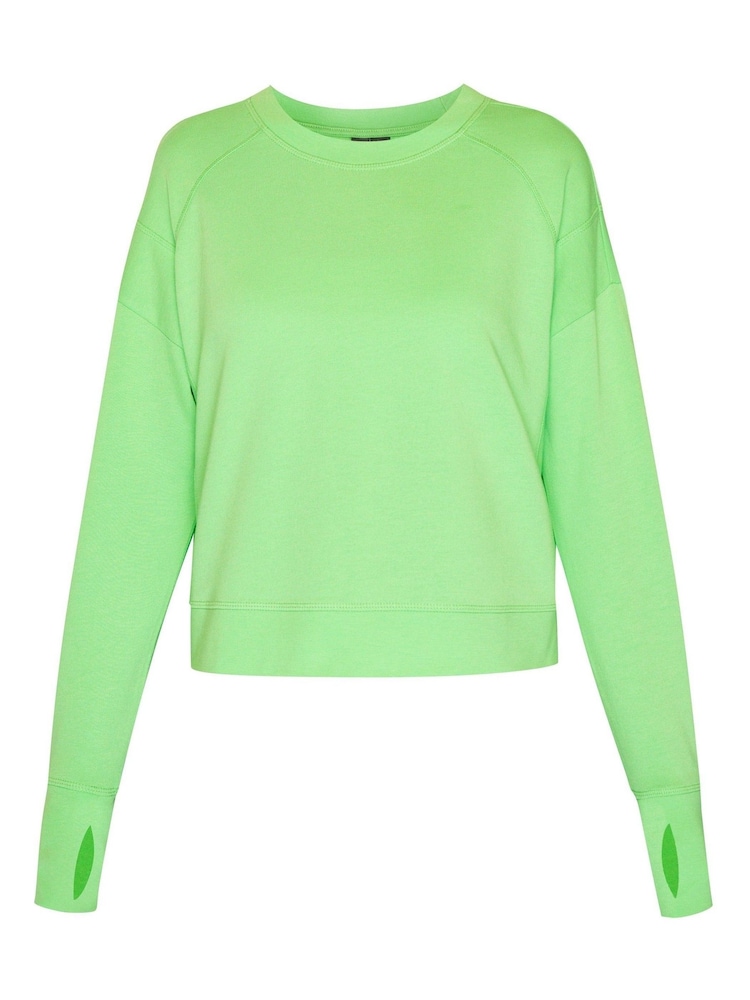 Sweaty Betty Zest Green After Class Crop Sweatshirt - Image 7 of 7 Sweaty Betty Zest Green After Class Crop Sweatshirt - Image 7 of 7