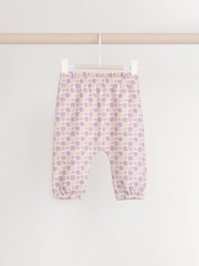 Cream/Lilac Purple Character Graphic Baby Long Sleeve Top & Joggers Set - Image 8 of 14