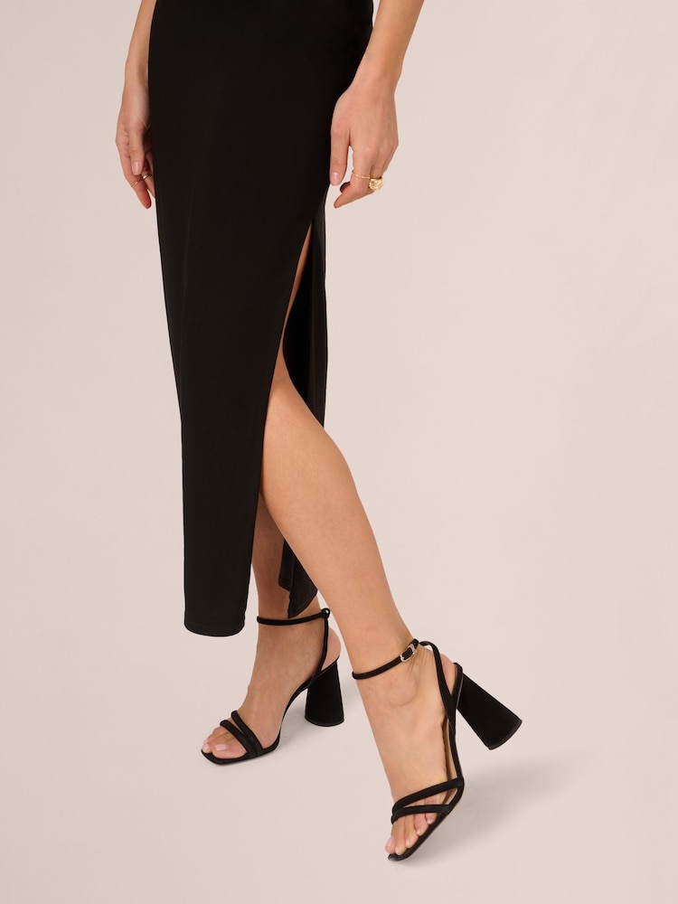 chinese dress ladies Matte Jersey Cut Out Dress – THE HIRE main image 0