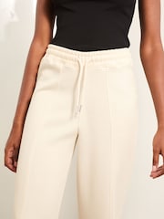 Lipsy Cream Petite Sweat Wide Leg Joggers - Image 2 of 4