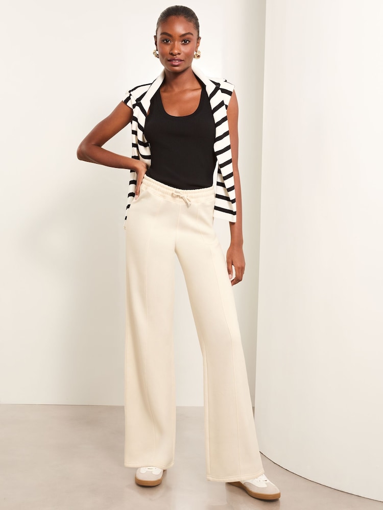 Jogger Pants Cream Joggers Petite Stradivarius Petite Wide Leg