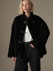 Black Borg Duffle Fleece Jacket - Image 1 of 1