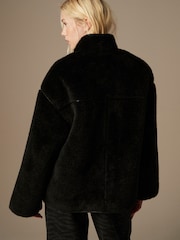 Black Borg Duffle Fleece Jacket - Image 3 of 5