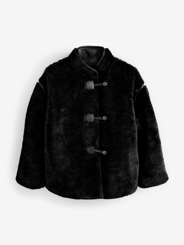 Black Borg Duffle Fleece Jacket - Image 5 of 5