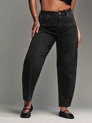 Black Authentic Barrel Hourglass Jeans - Image 1 of 7