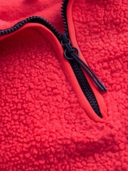 Red Teddy Borg Cosy Longline Quarter Zip Fleece - Image 5 of 7