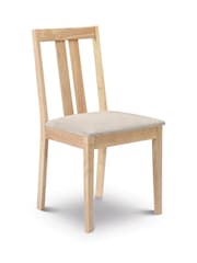Julian Bowen Natural Rufford Chairs Set Of 2 - Image 2 of 3