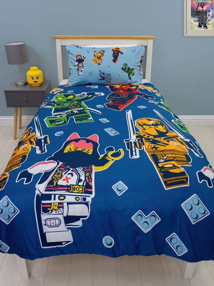 Character World Lego Ninjago True Single Rotary Duvet Cover - Image 1 of 6