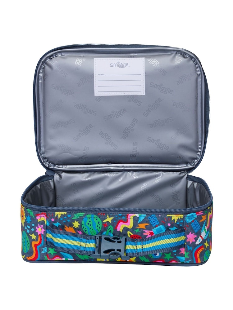 Smiggle Blue Little Journeys Teeny Tiny Square Lunch Box - Image 2 of 2