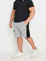 BadRhino Big & Tall Grey 100% Cotton Jersey Cargo Shorts - Image 1 of 4