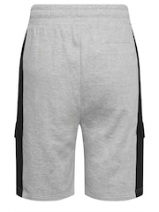 BadRhino Big & Tall Grey 100% Cotton Jersey Cargo Shorts - Image 4 of 4