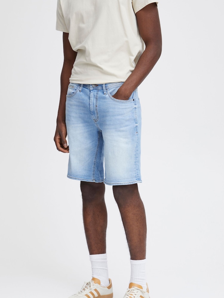 Blend Dark Blue Marl Stretch Denim Shorts - Image 1 of 5