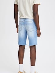Blend Dark Blue Marl Stretch Denim Shorts - Image 2 of 5