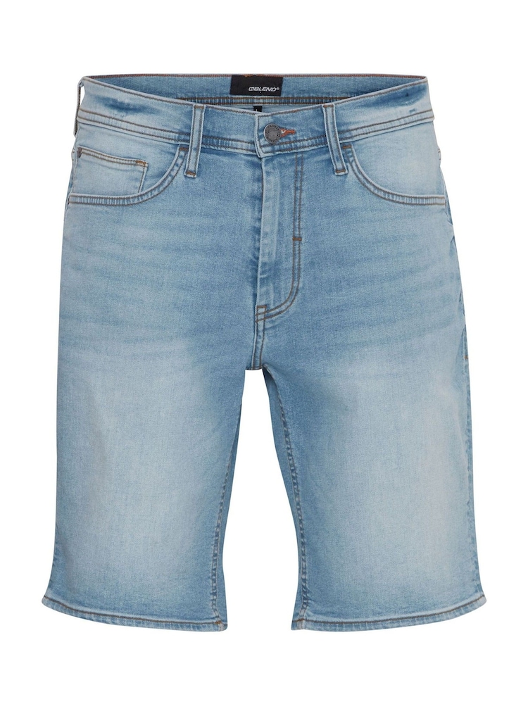 Blend Dark Blue Marl Stretch Denim Shorts - Image 5 of 5