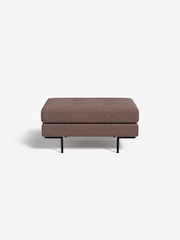 MADE.COM Basket Weave Dusky Pink Harlow Footstool - Image 2 of 3