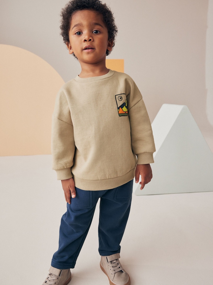 Stone Mountain Scene 100% Cotton Backprint Sweatshirt and Joggers Set (3mths-7yrs) - Image 2 of 9