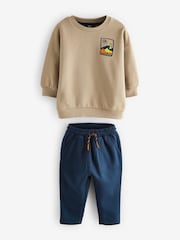 Stone Mountain Scene 100% Cotton Backprint Sweatshirt and Joggers Set (3mths-7yrs) - Image 6 of 9