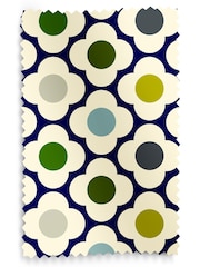 Orla Kiely Blue Multi Spot Flower Made to Measure 100% Cotton Roman Blind - Image 6 of 6