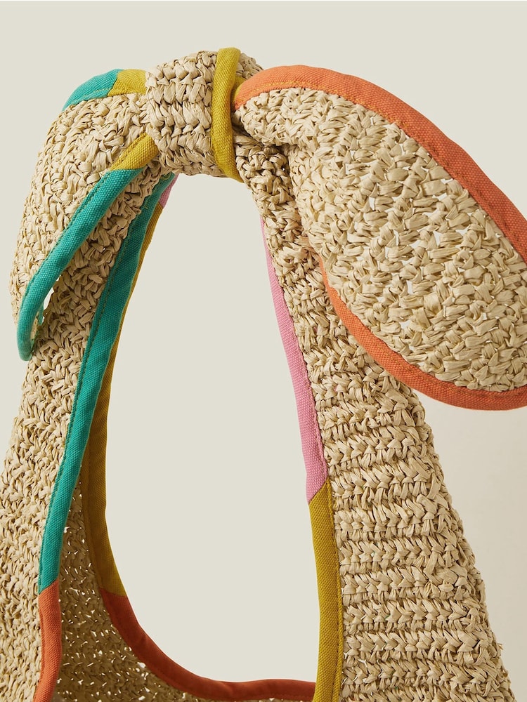 Accessorize Natural Tie Slouch Shoulder Bag - Image 4 of 4