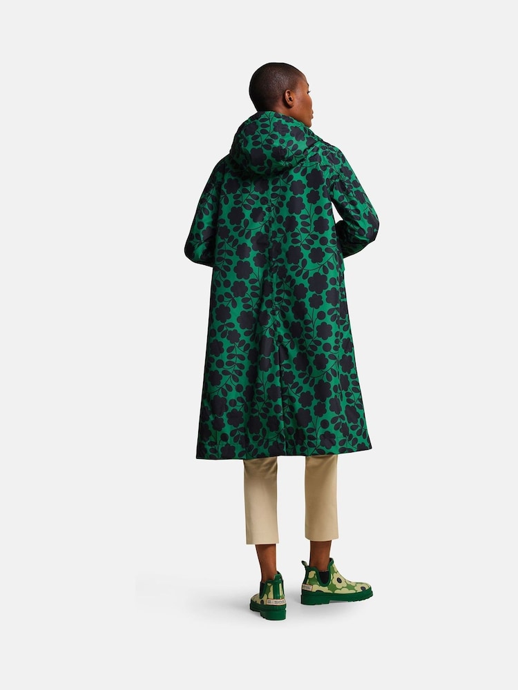Regatta Green Orla Kiely Trench Longline Waterproof Jacket - Image 2 of 8
