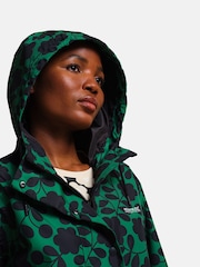 Regatta Green Orla Kiely Trench Longline Waterproof Jacket - Image 5 of 8
