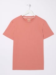 FatFace Lulworth Pink Organic Crew T-Shirt - Image 4 of 4