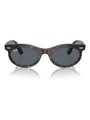 Ray Ban Wayfarer Oval Rb2242 Oval Brown Sunglasses - Image 3 of 7