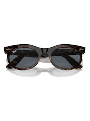 Ray Ban Wayfarer Oval Rb2242 Oval Brown Sunglasses - Image 6 of 7