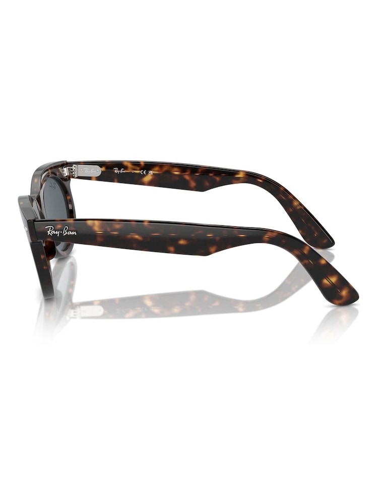 Ray Ban Wayfarer Oval Rb2242 Oval Brown Sunglasses - Image 7 of 7
