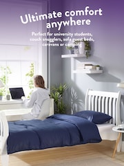 Slumberdown Navy Coverless Comfort Herringbone Duvet - Image 6 of 8