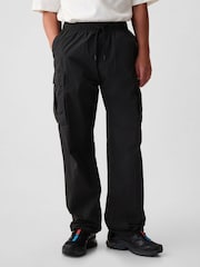 Gap Black Nylon Cargo Trousers - Image 1 of 5