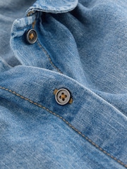 Blue Denim Print 100% Cotton Shirt Dress (3mths-8yrs) - Image 7 of 8