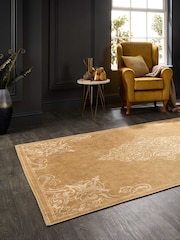 Laurence Llewelyn-Bowen Gold Sarabande Washable Flat Weave Rug - Image 2 of 6
