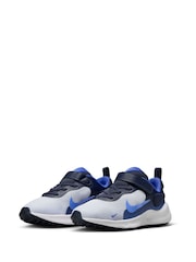 Nike Grey Blue Junior Revolution 7 Trainers - Image 3 of 8