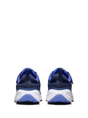 Nike Grey Blue Junior Revolution 7 Trainers - Image 4 of 8