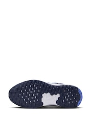 Nike Grey Blue Junior Revolution 7 Trainers - Image 6 of 8