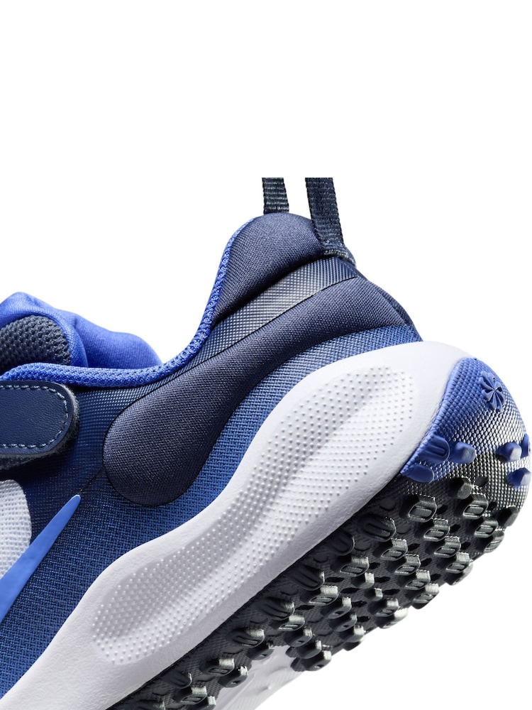 Nike Grey Blue Junior Revolution 7 Trainers - Image 8 of 8
