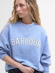 Barbour® Blue Silverdale Varsity Logo Sweatshirt - Image 1 of 6