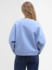 Barbour® Blue Silverdale Varsity Logo Sweatshirt - Image 2 of 6