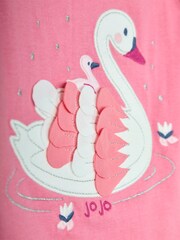 JoJo Maman Bébé Rose Swan Applique Top - Image 3 of 3