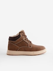 Tan Brown Zip Up Sports Boots - Image 3 of 6