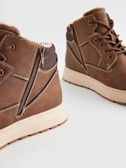 Tan Brown Zip Up Sports Boots - Image 6 of 6
