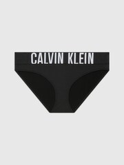 Calvin Klein Black Single Slogan Bikini Knickers - Image 3 of 3