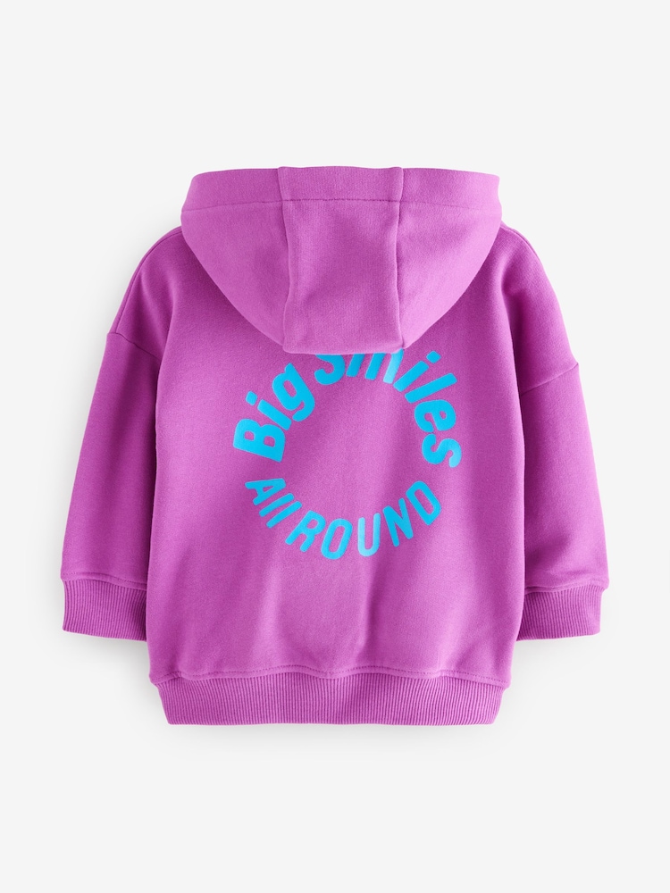 Lila - Weicher Hoodie mit Rückenprint (3M.–7J.) - Bild 2 von 4 Lila - Weicher Hoodie mit Rückenprint (3M.–7J.) - Bild 2 von 4